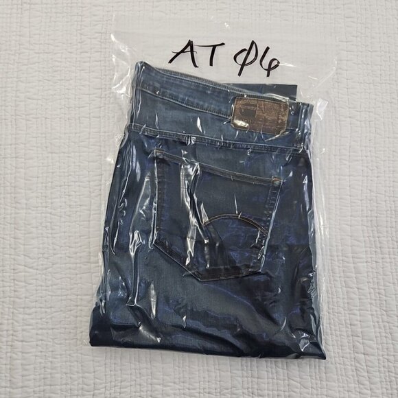 G-Star Raw Jeans 3301 Deconstructed Men's 42x36 Dark Wash Jeans Streetwear - Picture 15 of 15